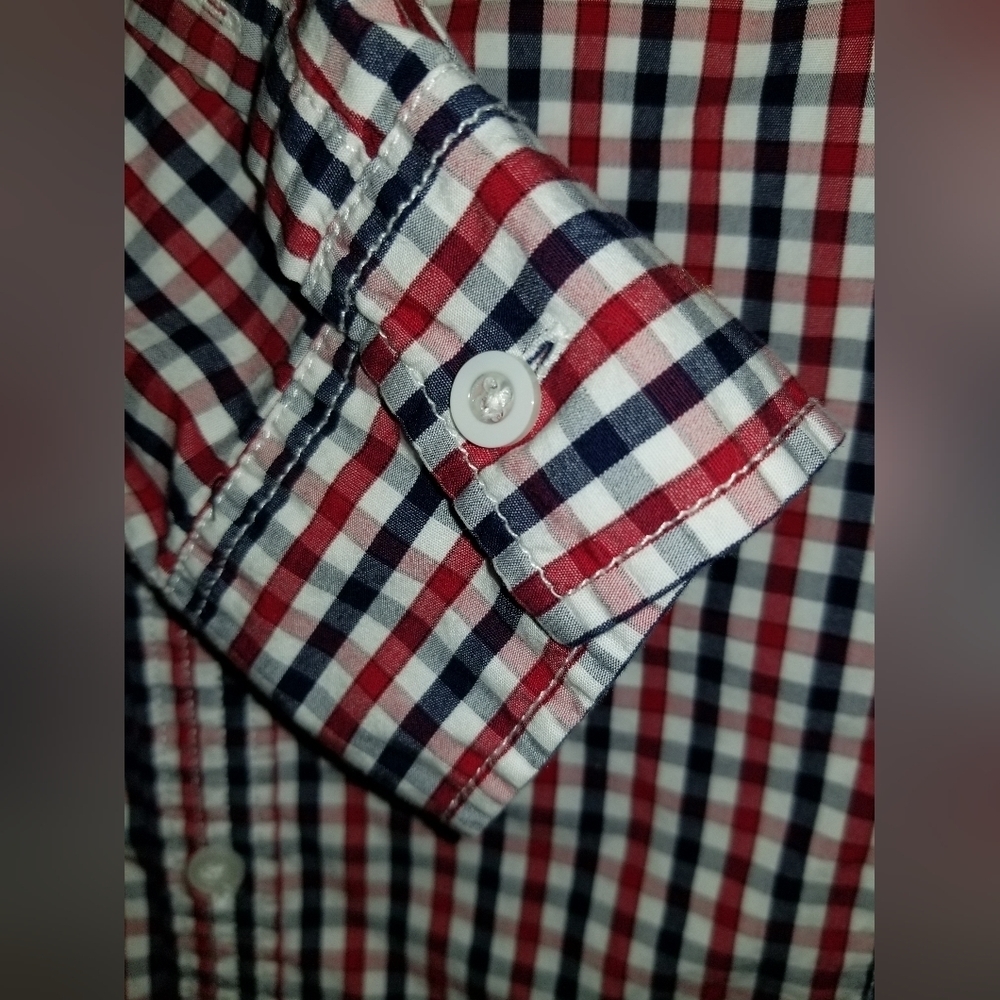 Le Chateau Long Sleeve Button Up Blouse Size L 16.5 - 17 - Picture 6 of 12